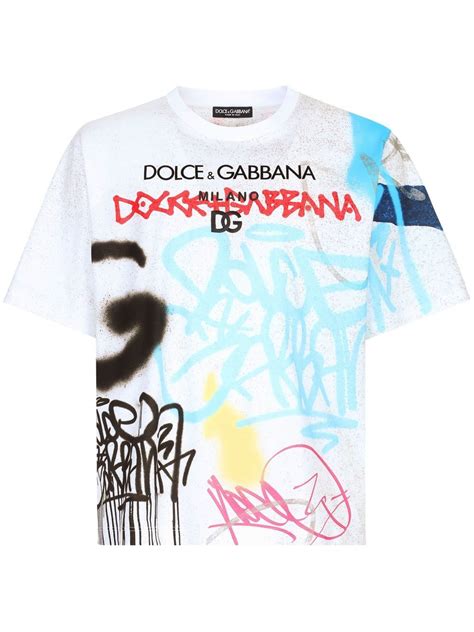 dolce gabbana graffiti t shirt|dolce gabbana t shirt sale.